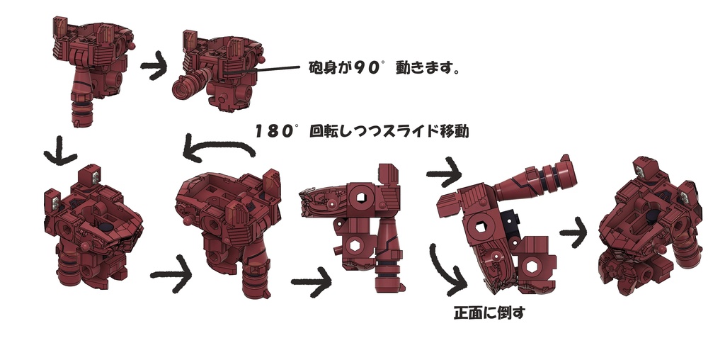 完全変形オリジナルガレージキット【兎アーマー】