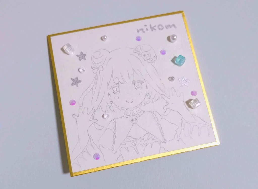 るしあちゃんミニ色紙