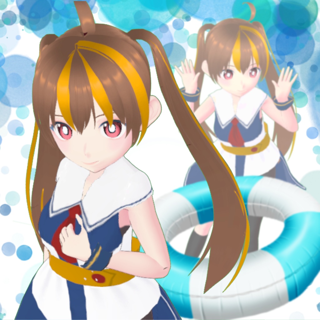 オリジナル3Dモデル - MARINE(デモ版)ver0.9