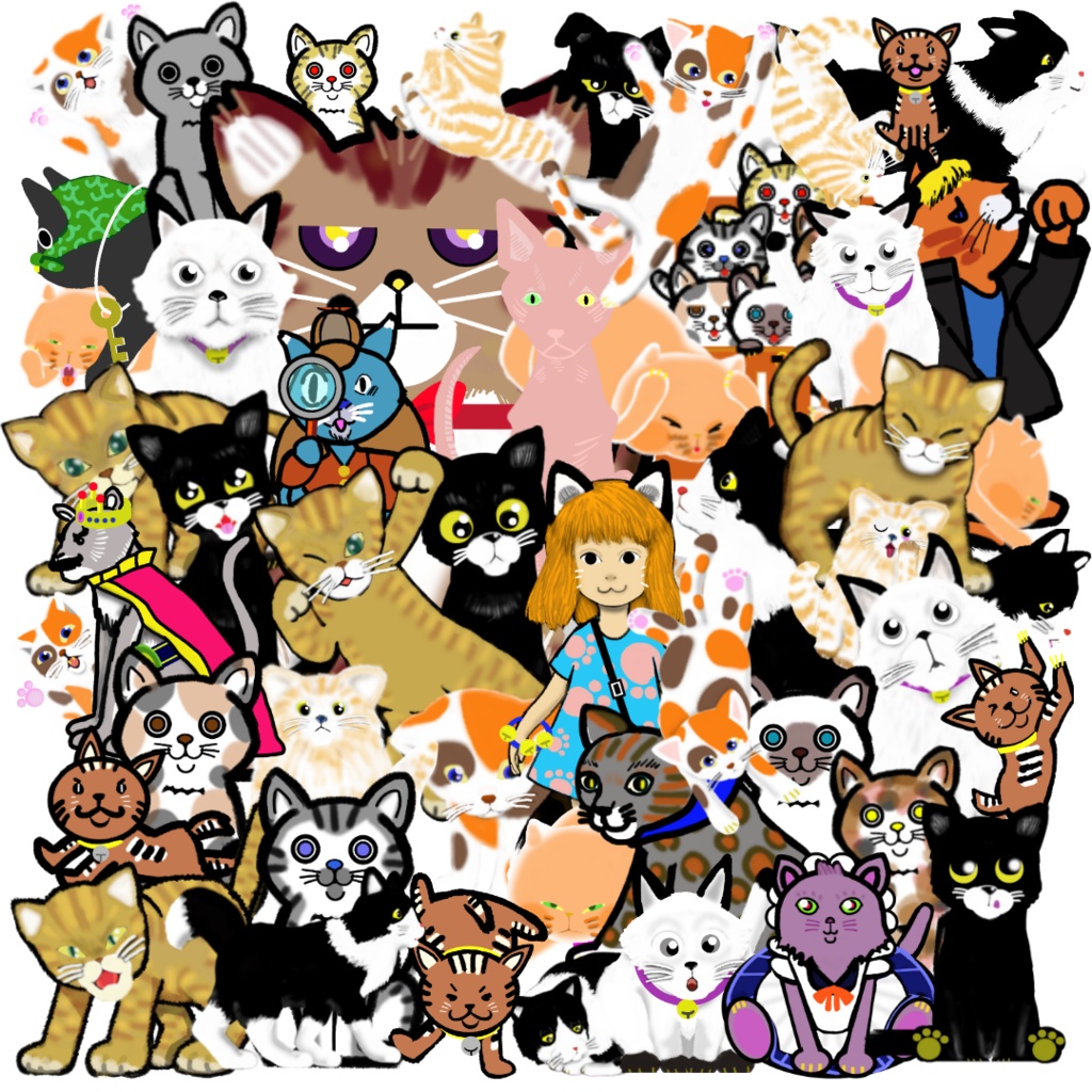 猫ぎゅうぎゅう詰めセット