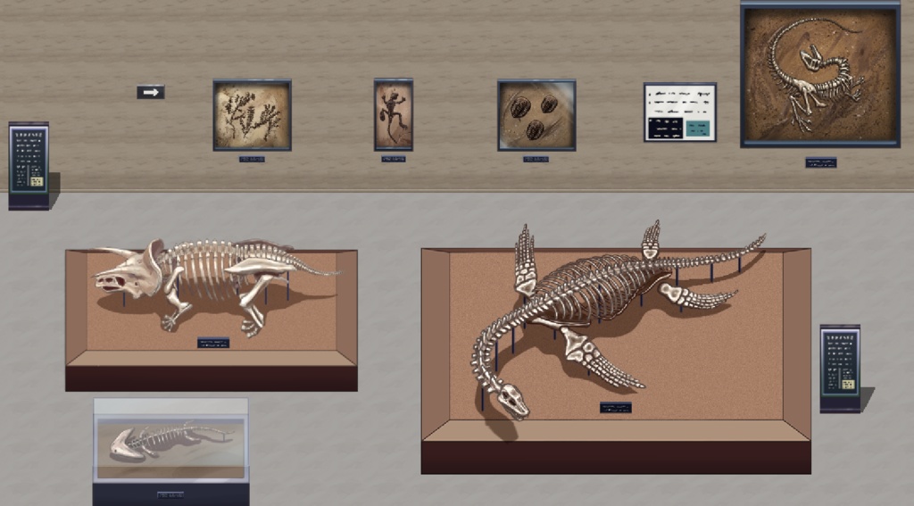 恐竜ミュージアム マップチップ素材セット