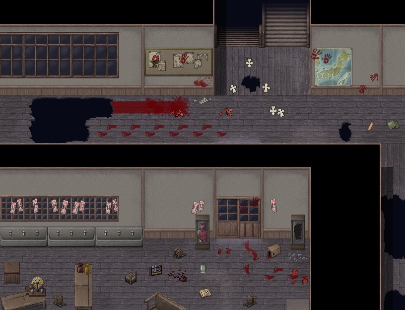 大正旧校舎・内装マップチップ集