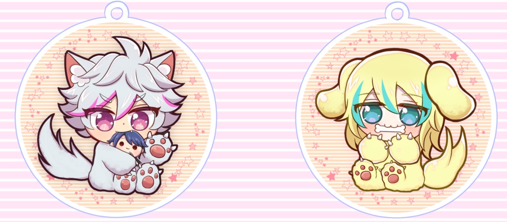 ダクメアのケモケモアクキー