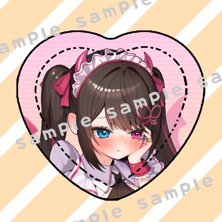 ハート形缶バッジ【2026🍫Valentine】