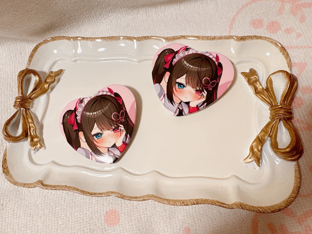 ハート形缶バッジ【2026🍫Valentine】