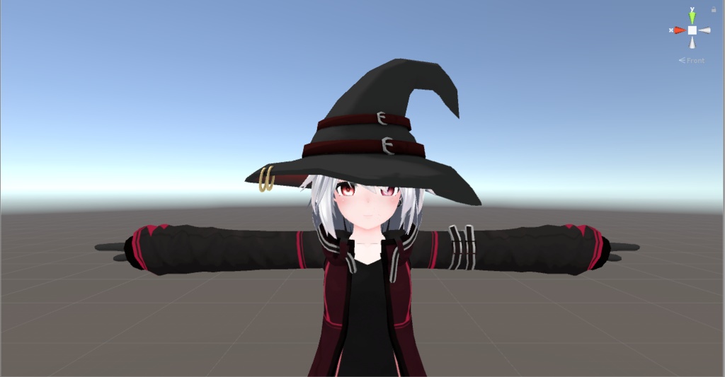 【VRChat想定】魔女帽