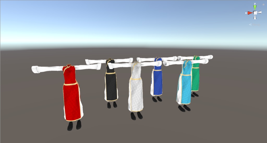 【スキニング済み】ミーシェ用チャイナ服【VRChat向け】