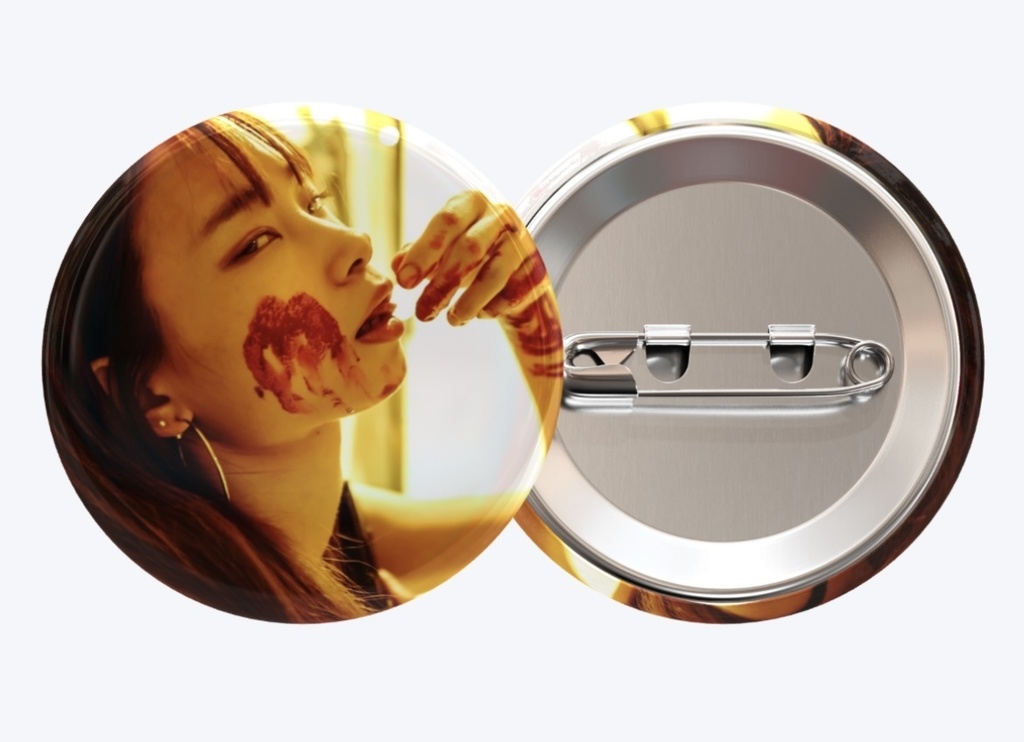 【血糊花はむ🌸】缶バッチ