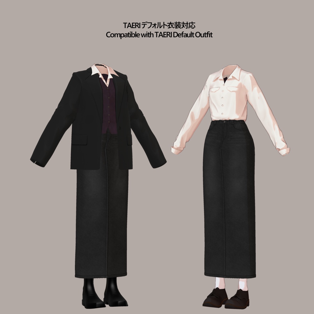【TAERI】TAERI01_NOIRÉ Clothes+Hair set 【TAERI対応】