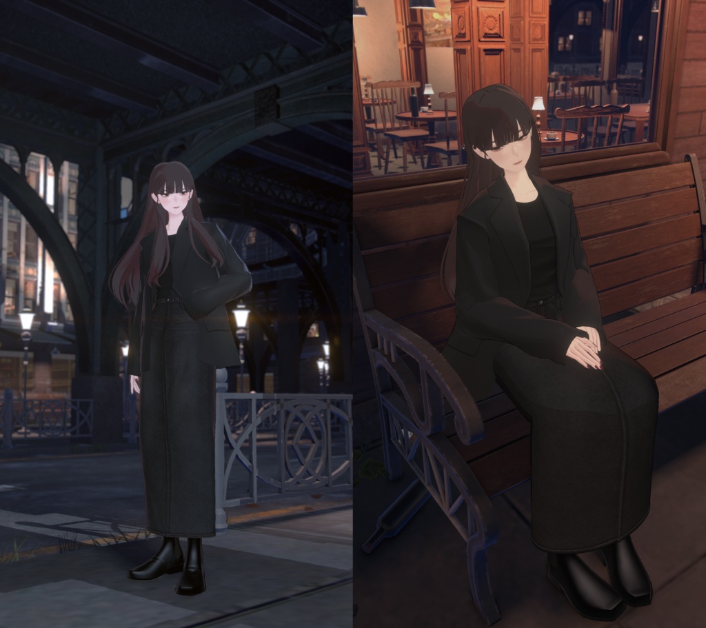 【TAERI】TAERI01_NOIRÉ Clothes+Hair set 【TAERI対応】