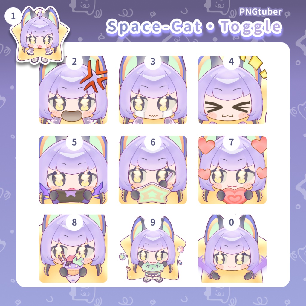 【PNGtuber】Jumping Space-Cat