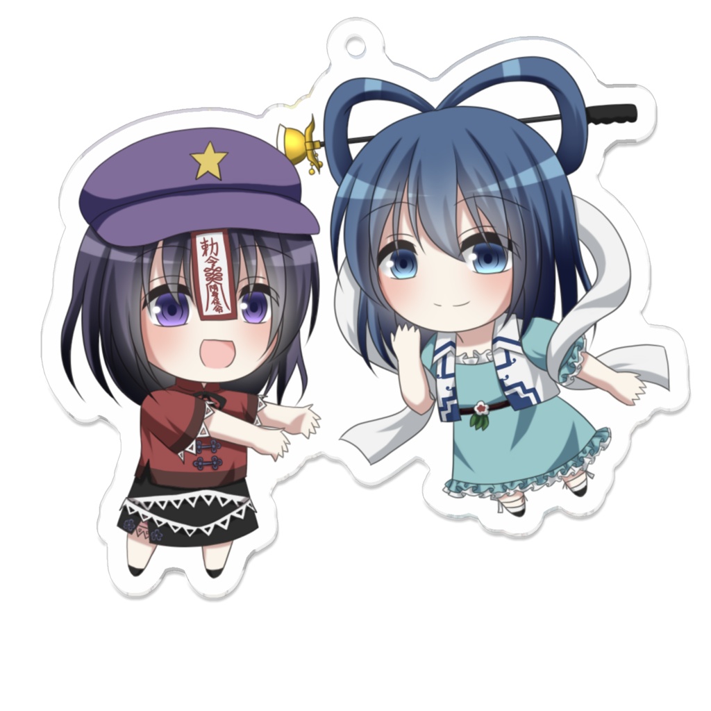 【東方project】霍青娥＆宮古芳香　アクリルキーホルダー