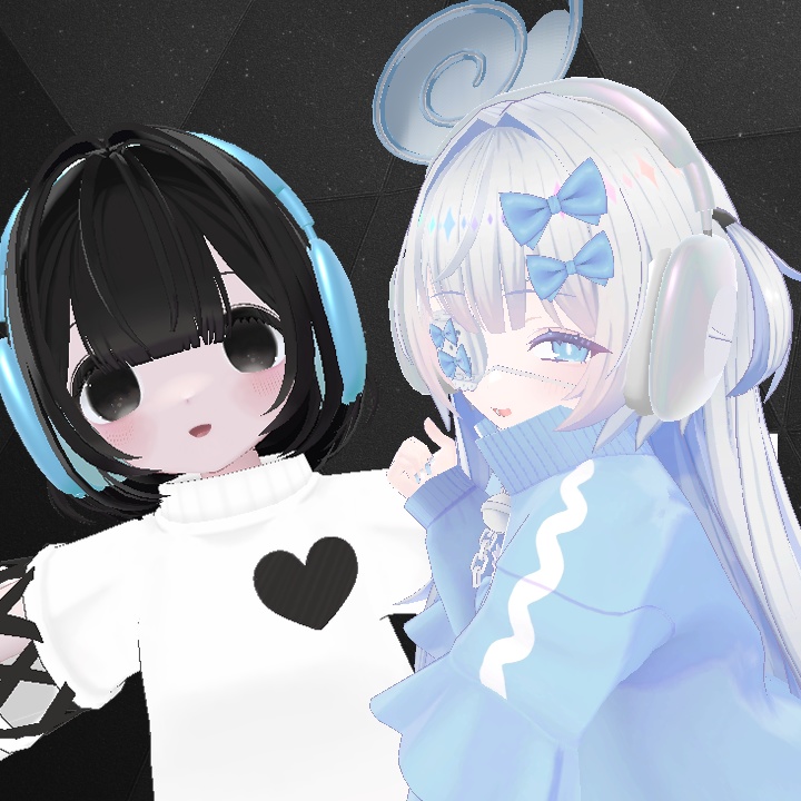 【VRChat想定】ミニマルヘッドフォン
