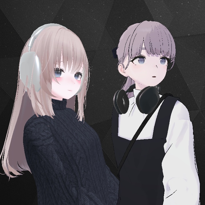 【VRChat想定】ミニマルヘッドフォン