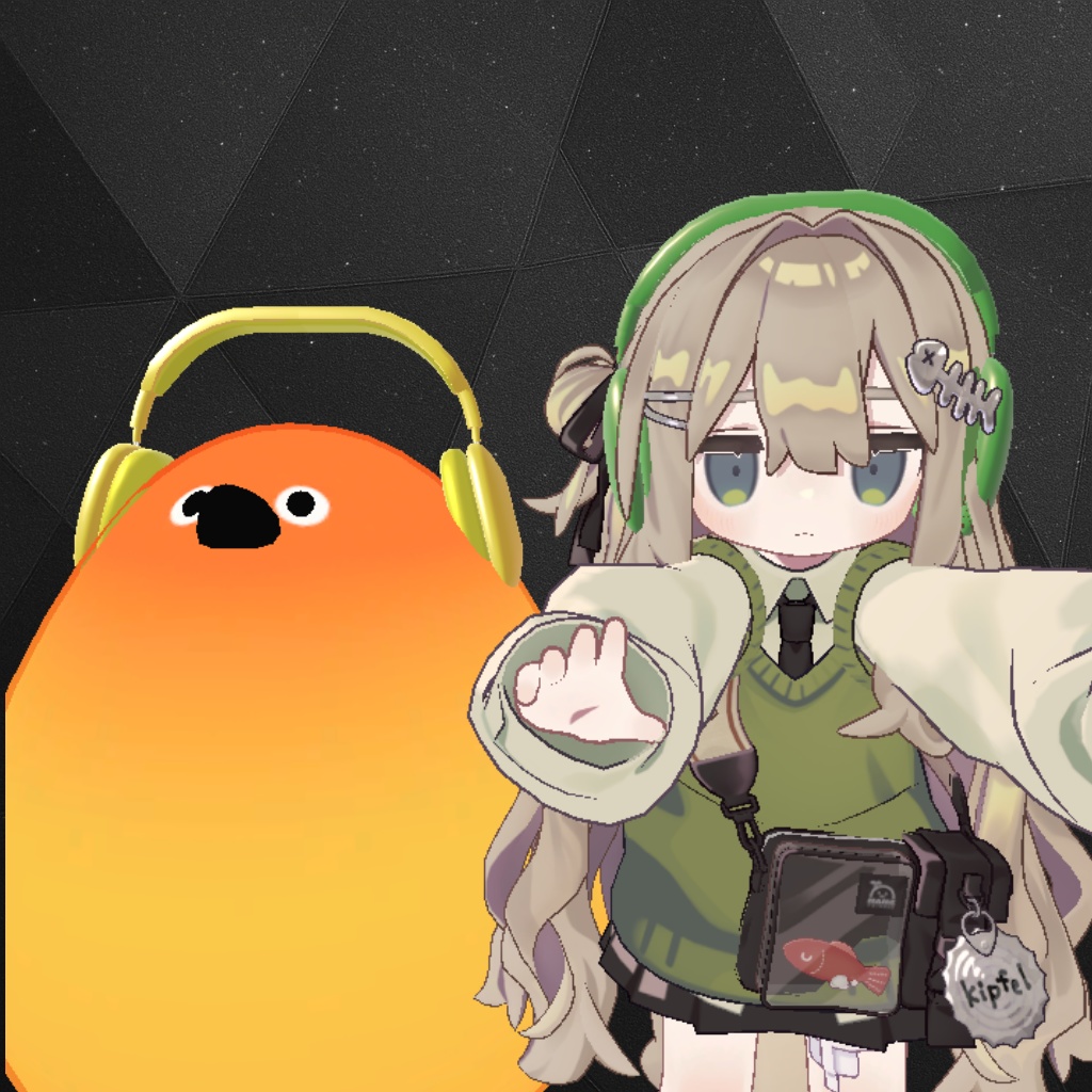 【VRChat想定】ミニマルヘッドフォン