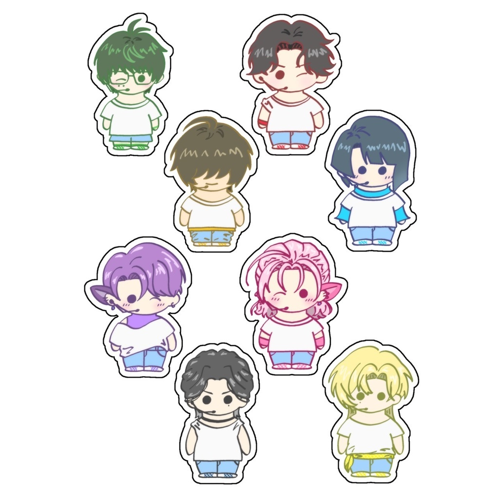 まめ江オーロラステッカーセット