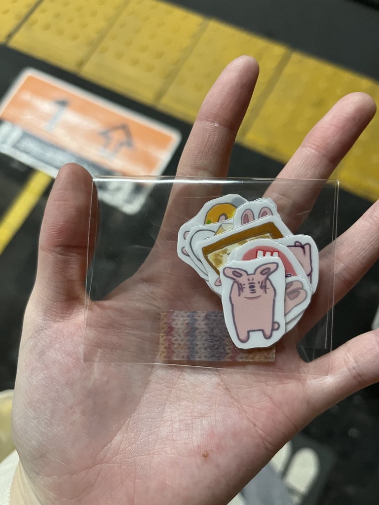 めいわくウサギ　フレークシールセット