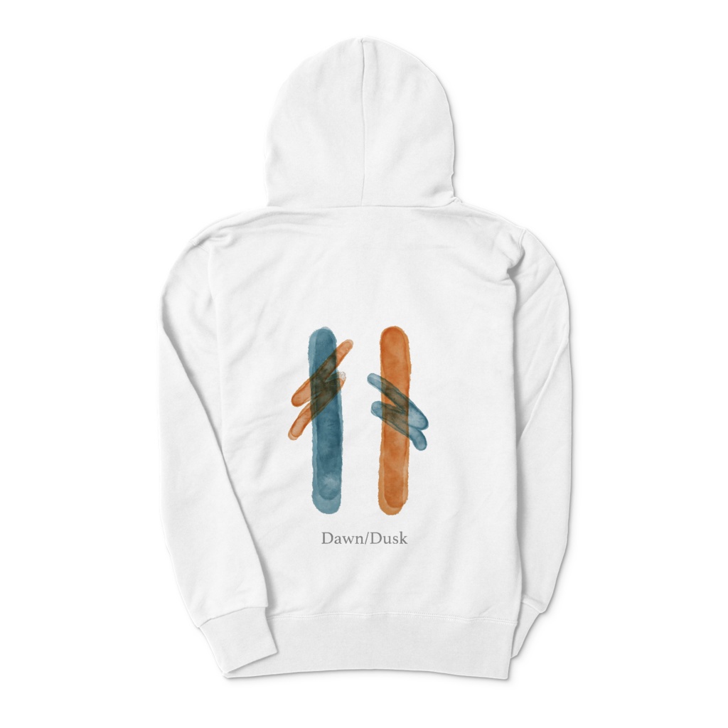 ”D&D Orange and Blue” Zipped Hoodie
