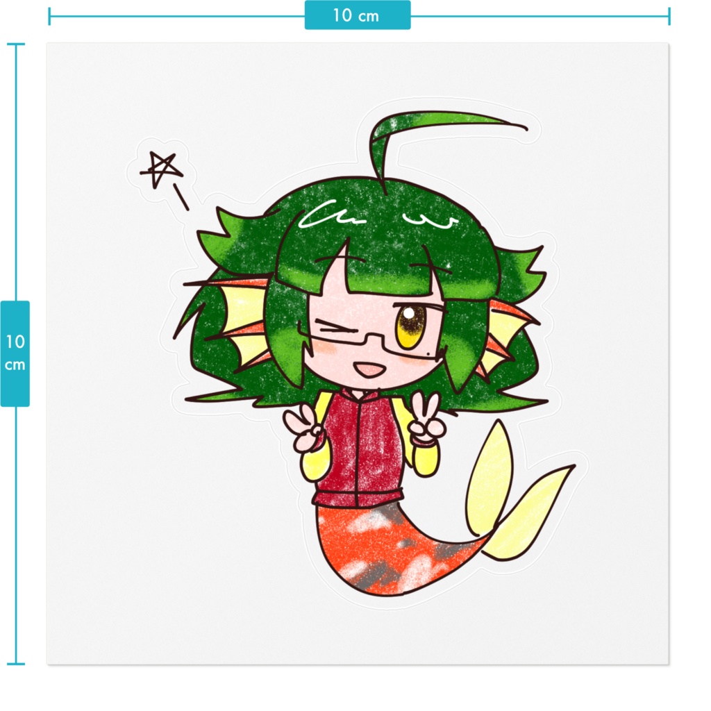 おはなまこステッカー #003