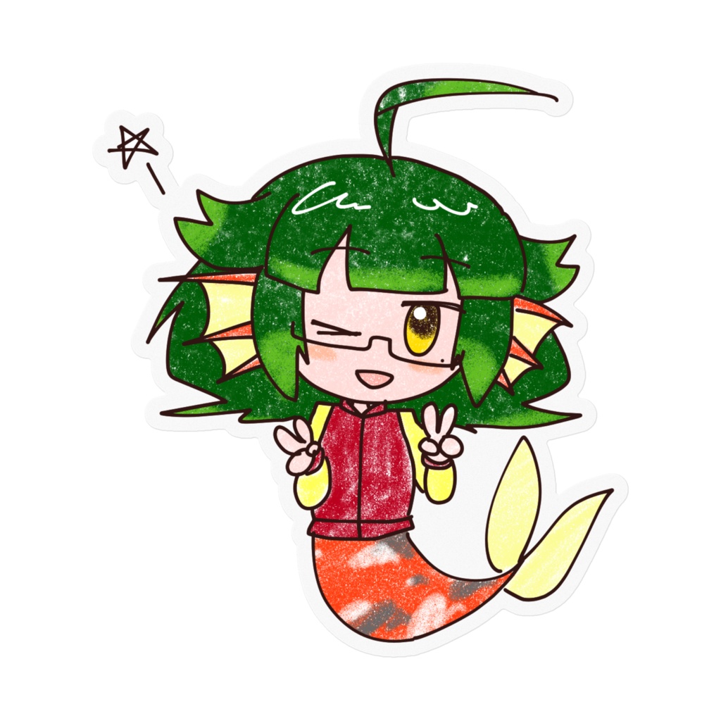 おはなまこステッカー #003