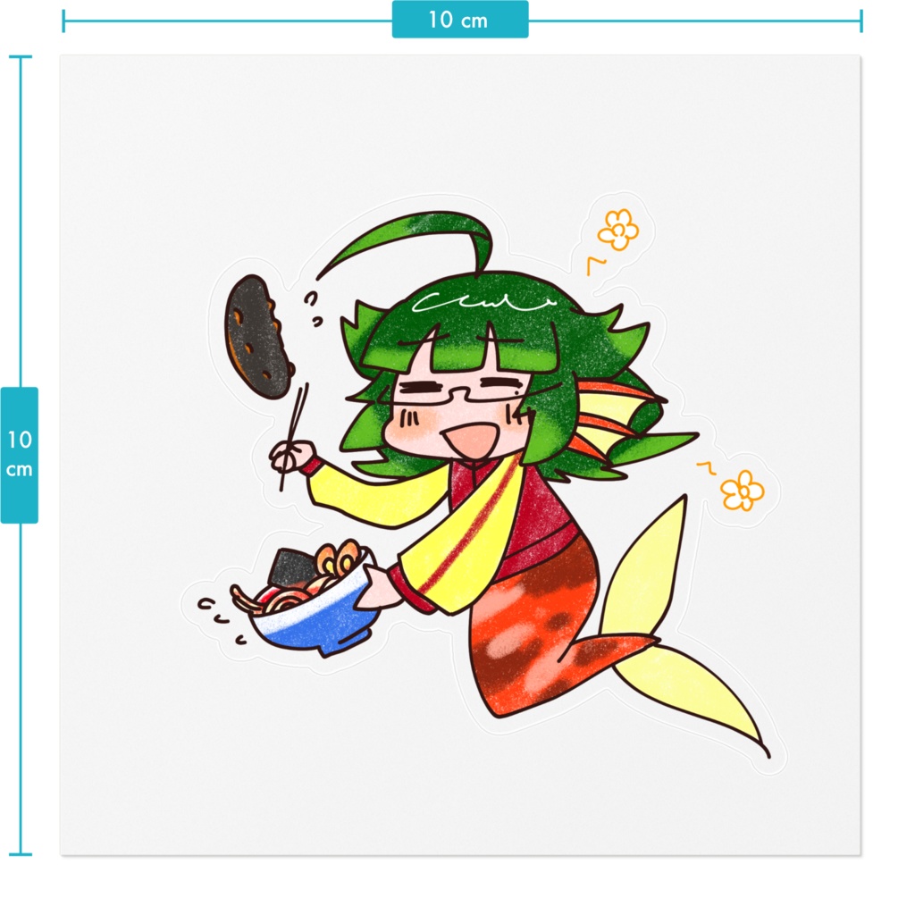 おはなまこステッカー #009