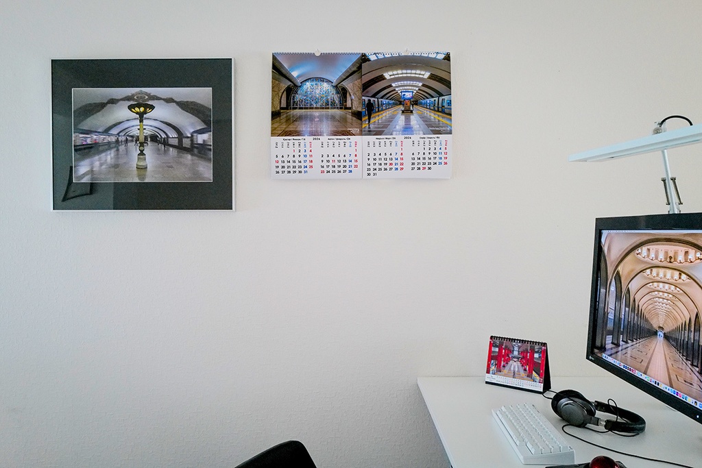 終了【卓上】うつくしい地下鉄カレンダー2026