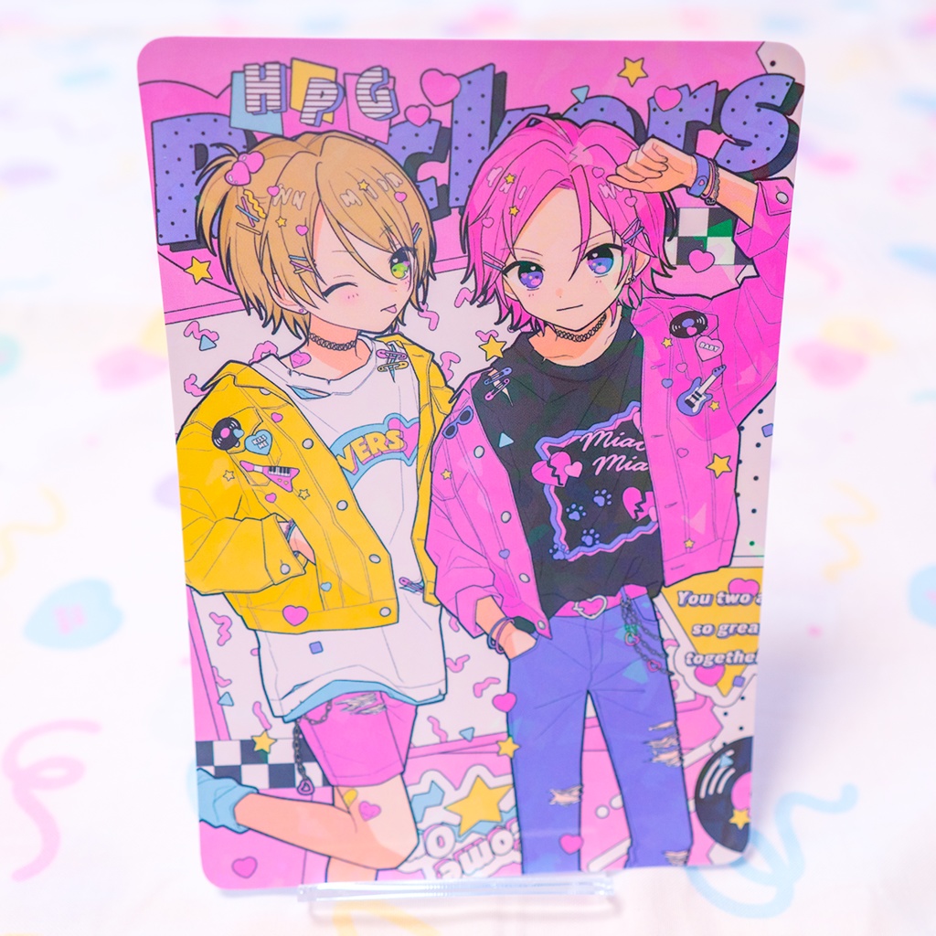 ポストカード🎹💛🩷🖤🧷⚡️