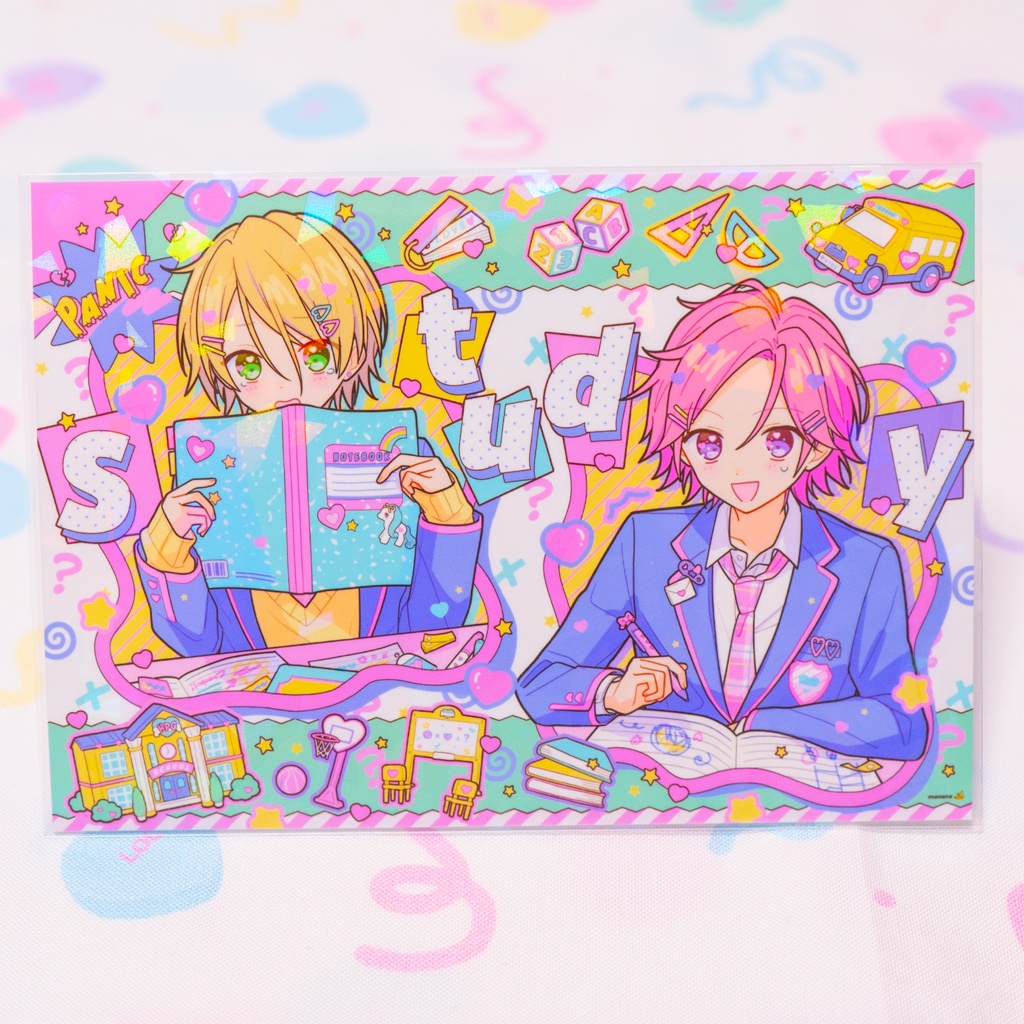 イラストカード✏️🩷💛📖🌀💦