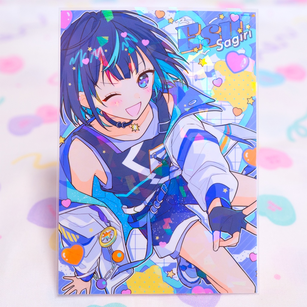 イラストカード🪐⭐️🩵💙