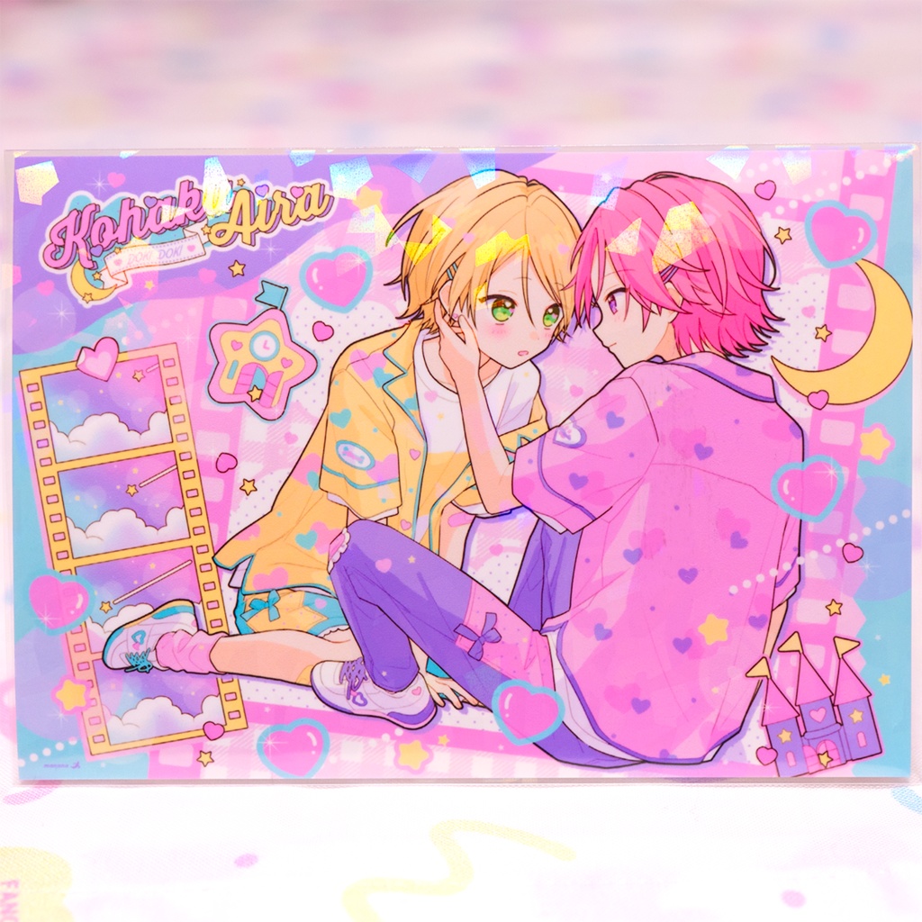 イラストカード🌙☁️🩷💛
