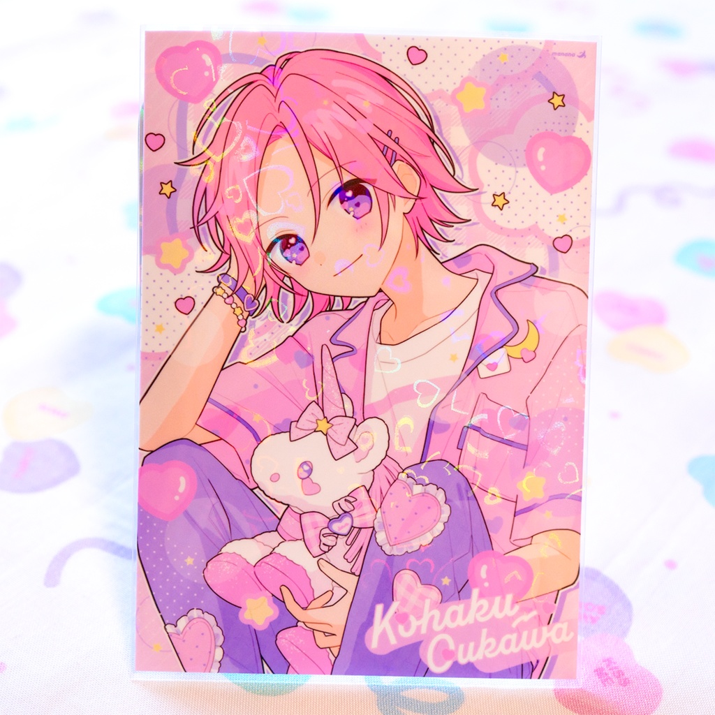  イラストカード🦄🌙🩷⭐️💜