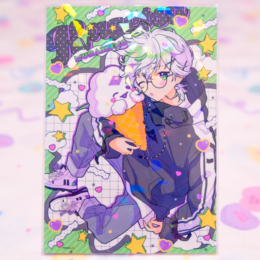 イラストカード☁️⭐️🥷🔫