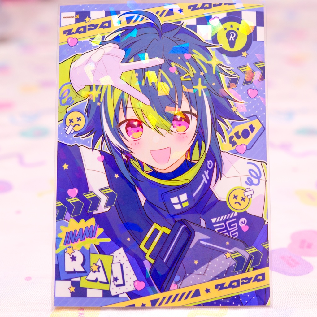 イラストカード⭐️💡💚💙
