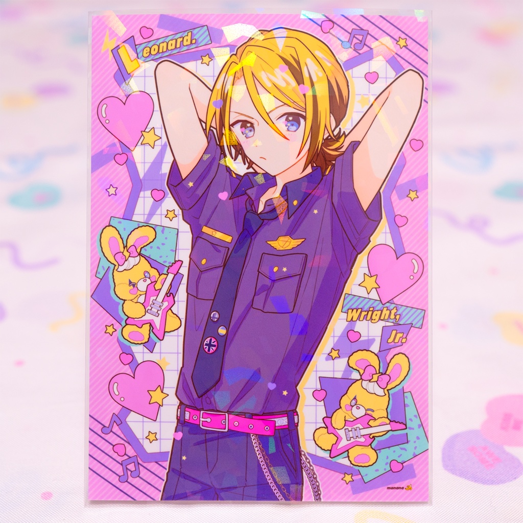 イラストカード⚡️🎸⭐️🩷