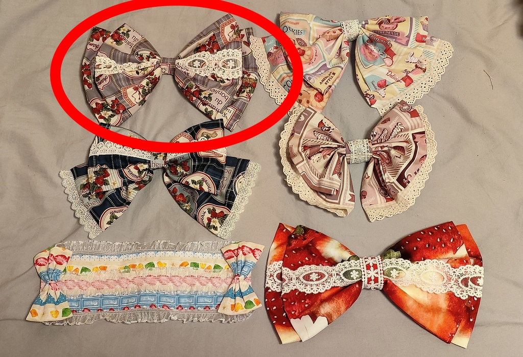 エプロンドレス風JSK(ラベンダー×ストロベリー)