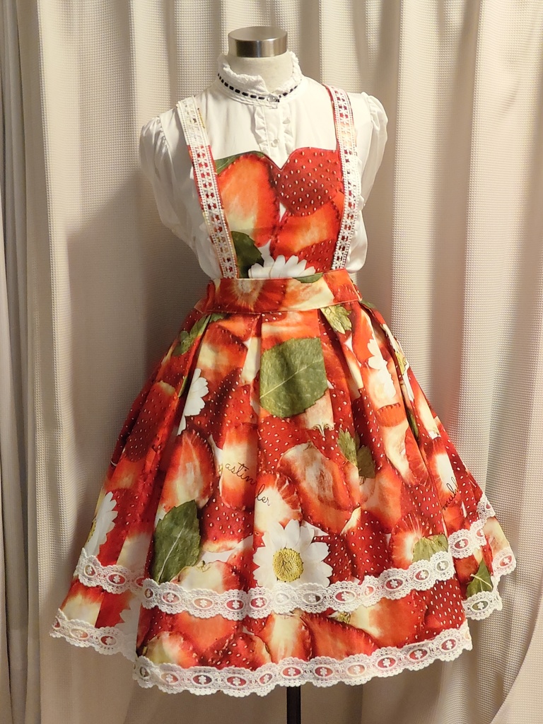 エプロンドレス風JSK(ストロベリー)