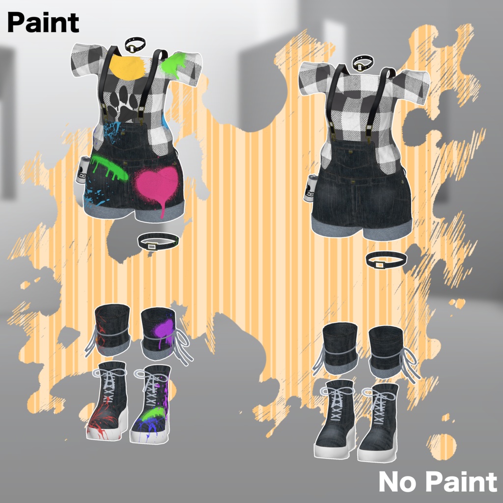 【12アバター対応】『わんぱく★スプラッシュデニム』