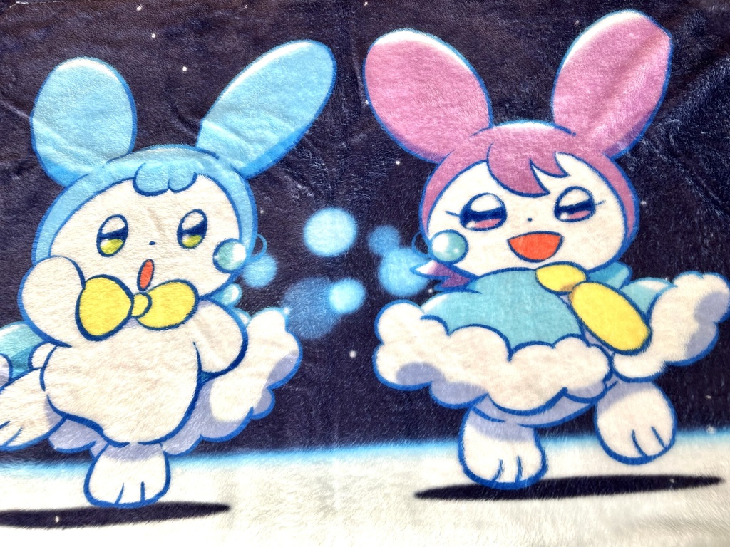 海とウサギのブランケット