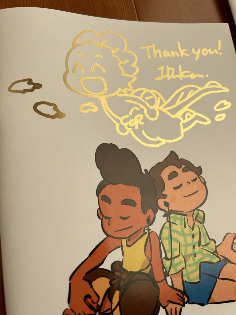 カット無し本(スケッチとサイン入り)