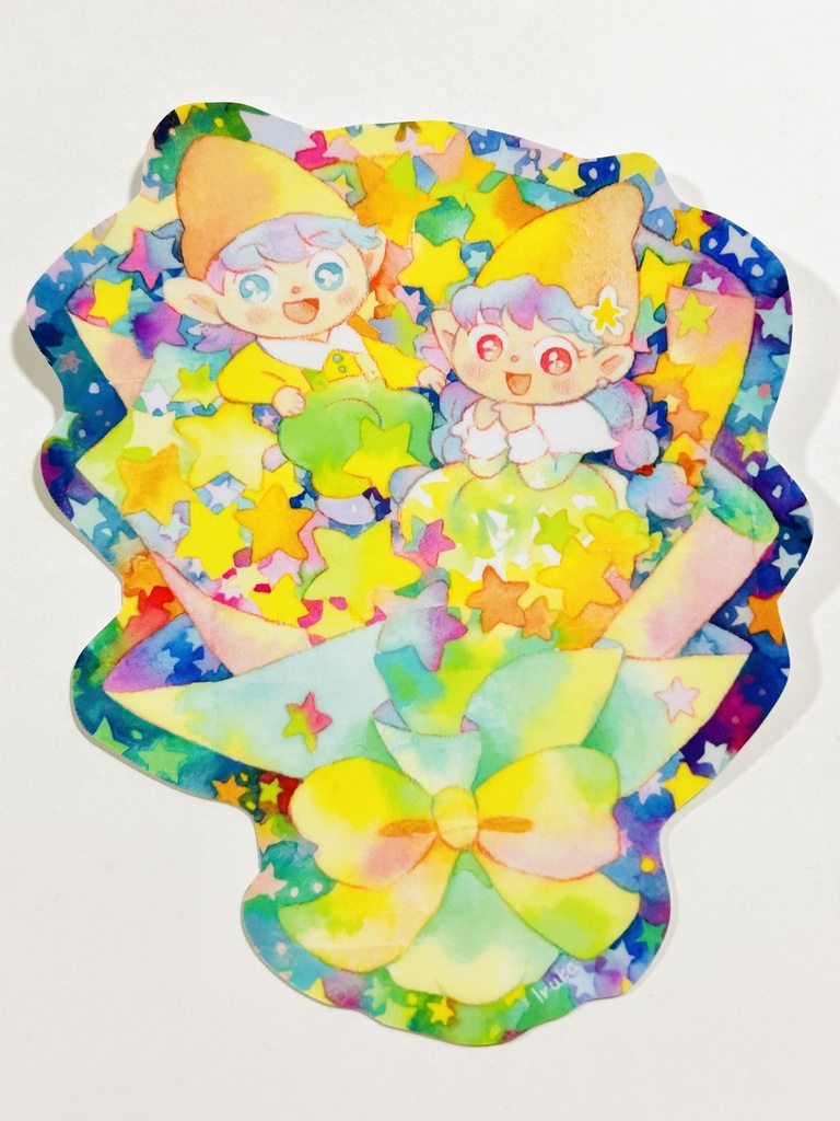 ステッカー(星の花束)