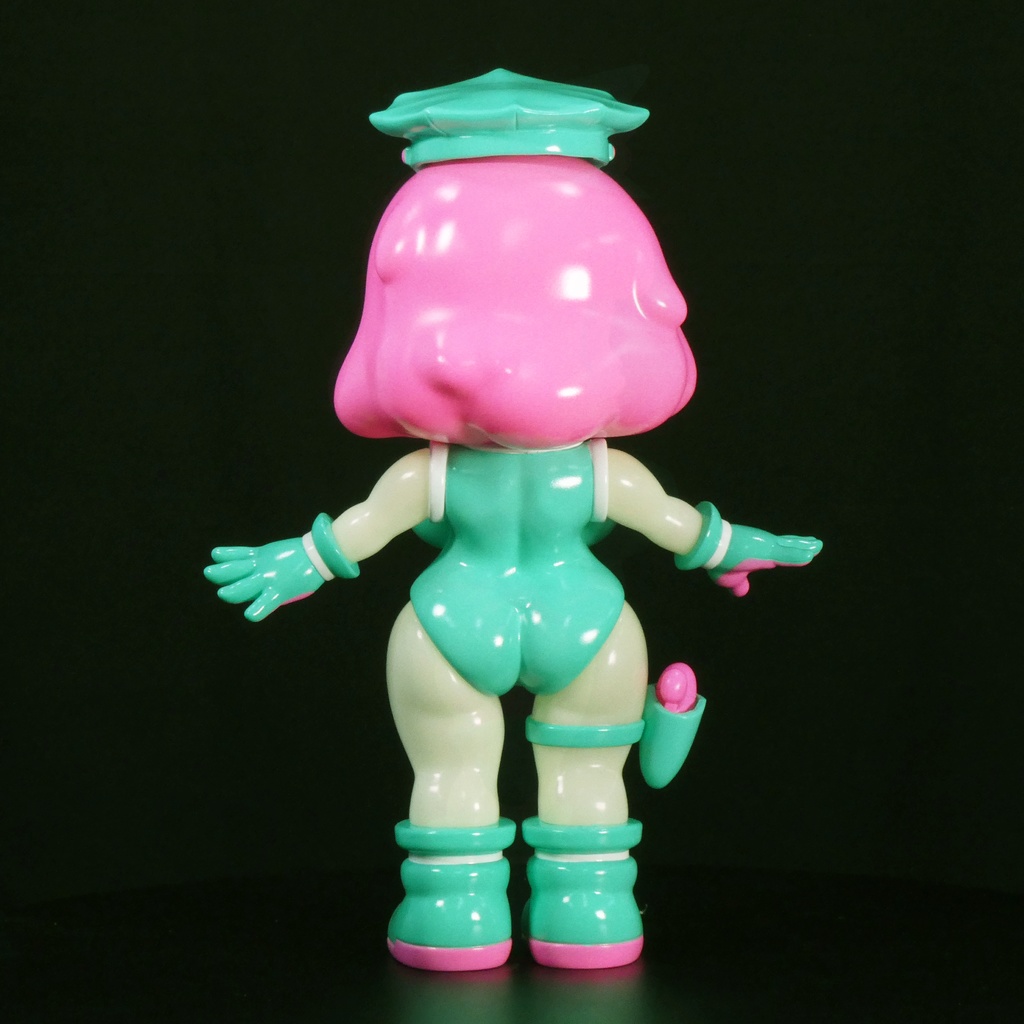 ソフビ スラコ (エイリアングリーン 蓄光素体)soft vinyl suraco Alien Green color
