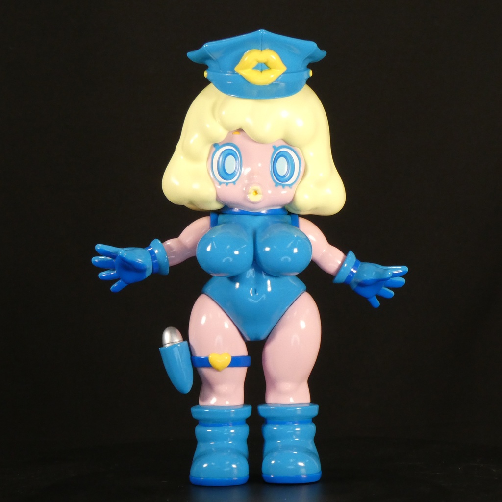 ソフビ スラコ (ポリスブルー)soft vinyl suraco police blue color