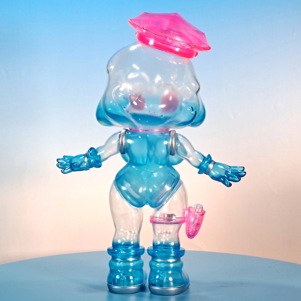 ソフビ スラコ (ゴーストブルー)soft vinyl suraco ghost blue color