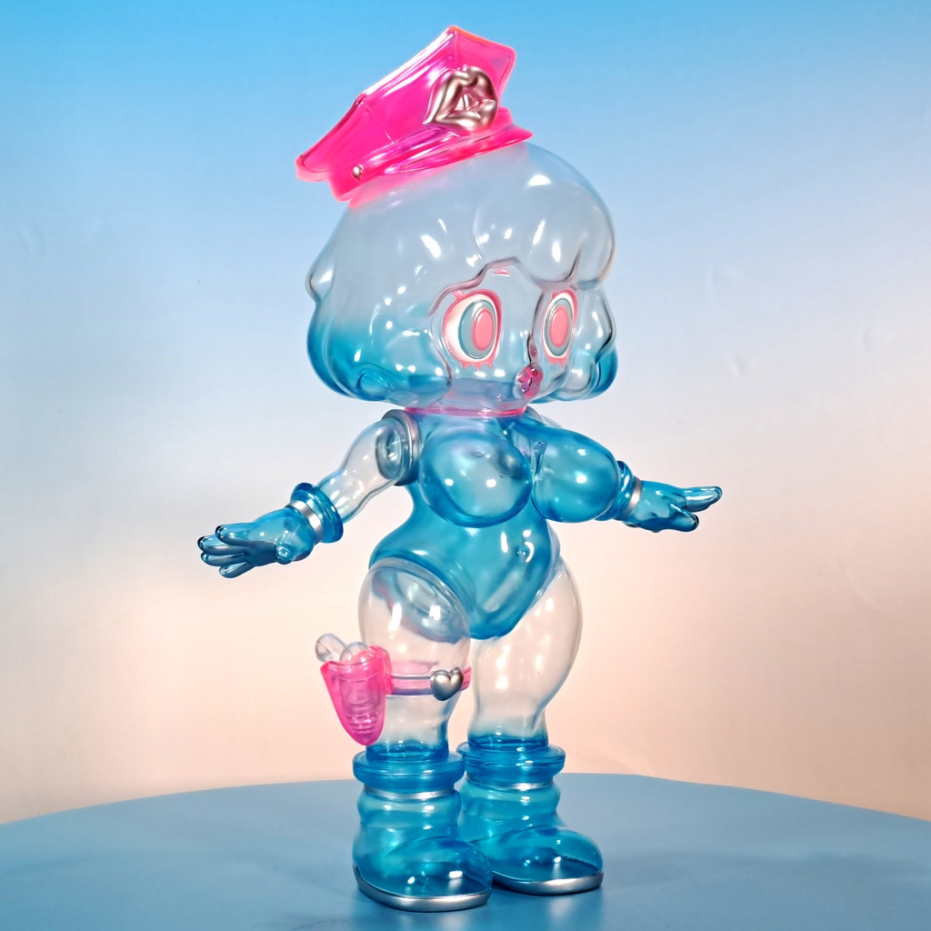 ソフビ スラコ (ゴーストブルー)soft vinyl suraco ghost blue color