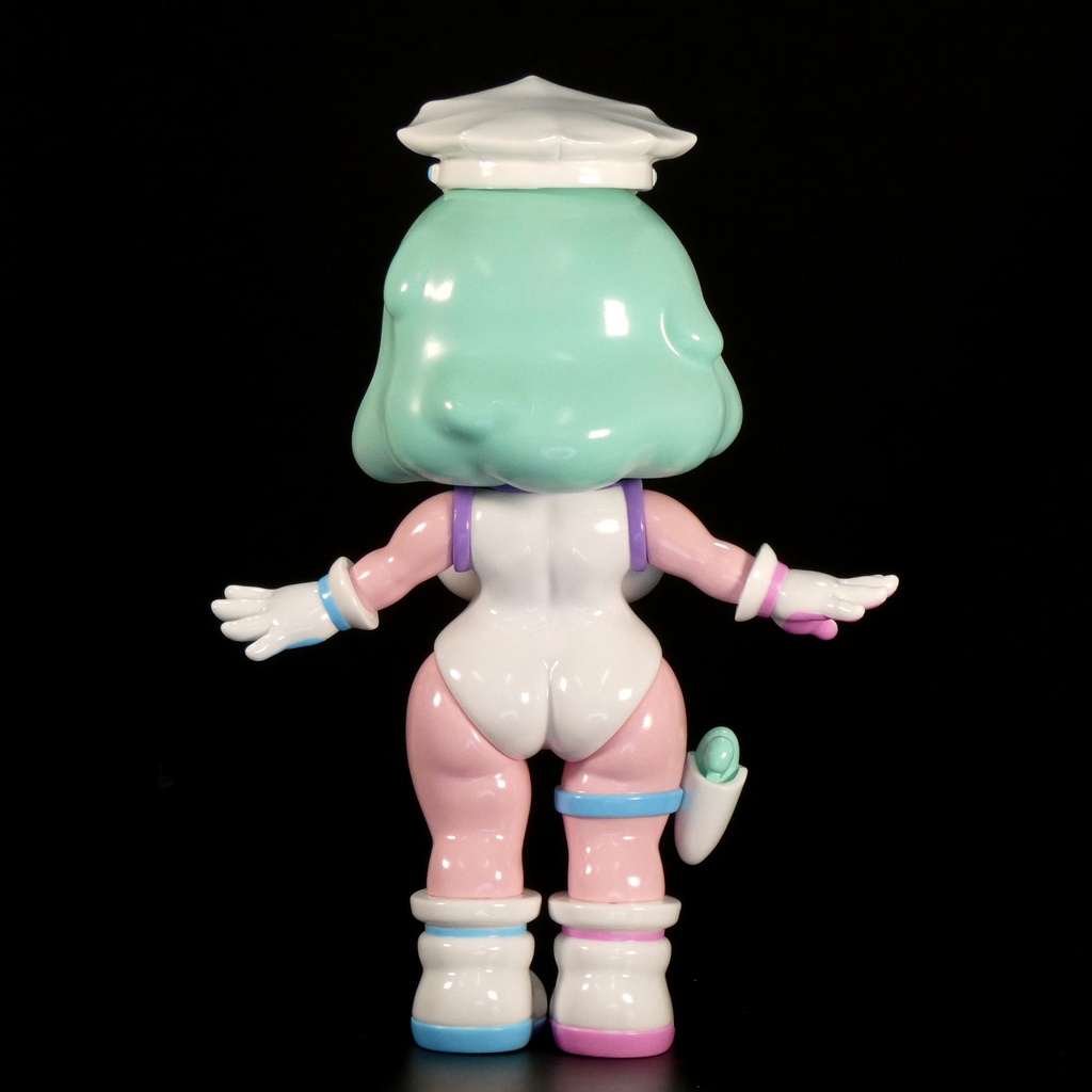 ソフビ スラコ (ポリスホワイト)soft vinyl suraco police white color