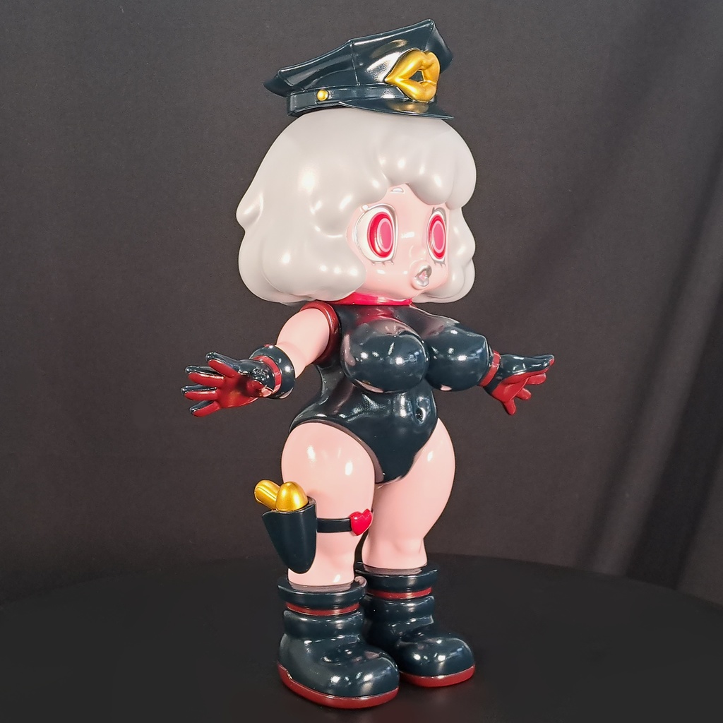 ソフビ スラコ (ポリスブラック)soft vinyl suraco police black color