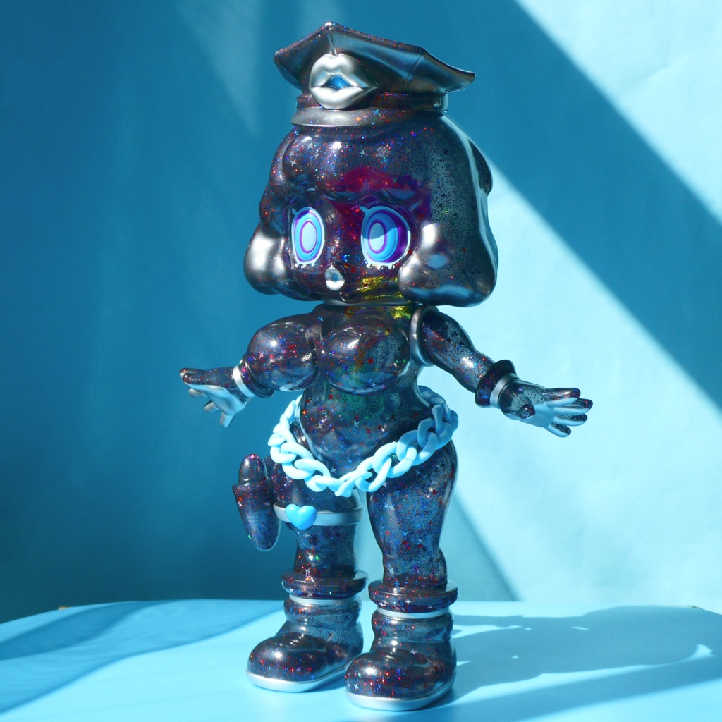 ソフビ スラコ (ギャラクシーブラック)soft vinyl suraco Galaxy Black