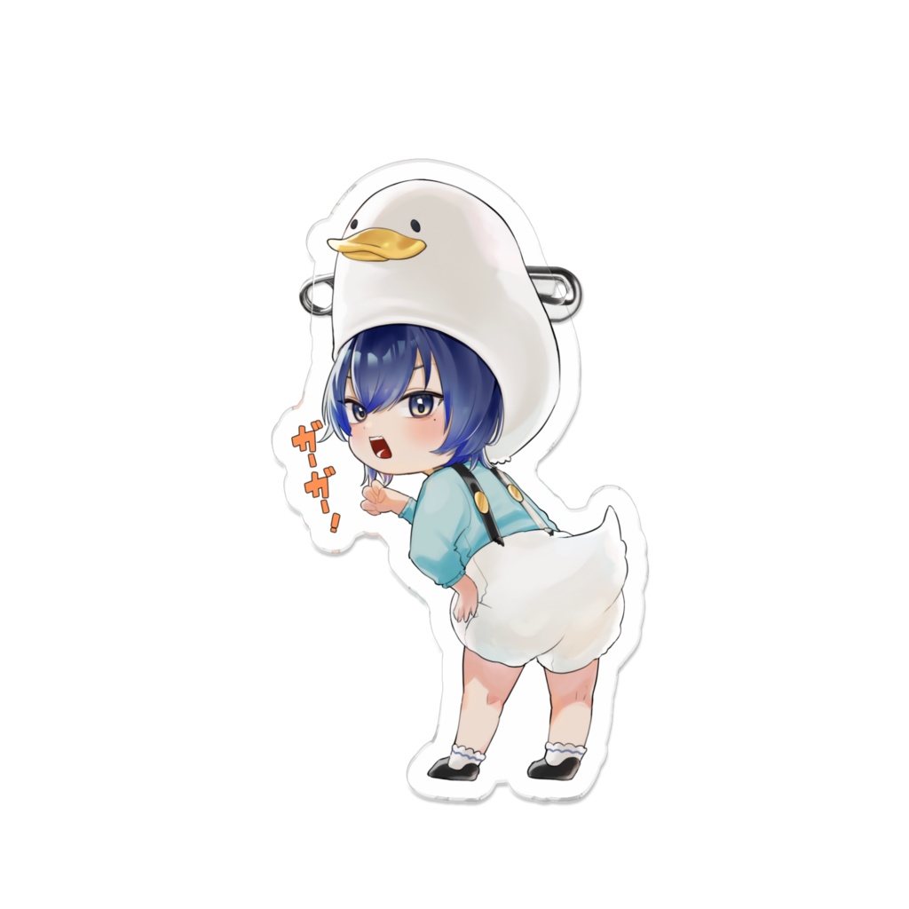 ガーガー73くん　アクリルバッジ