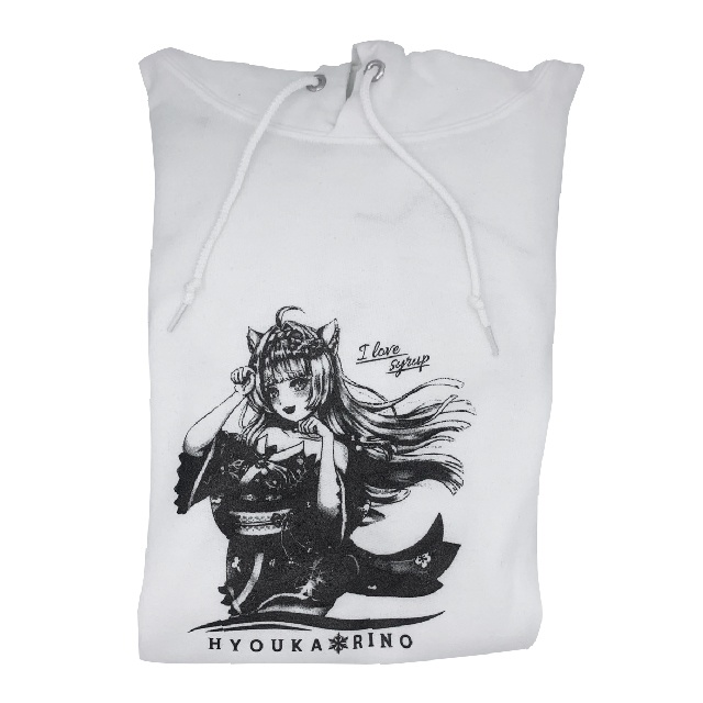 氷花りのパーカー ホワイト