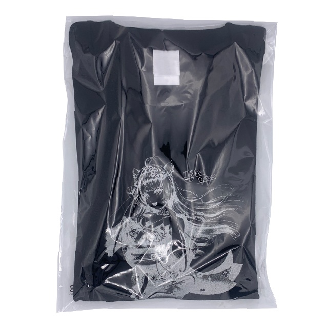 氷花りのTシャツ ブラック